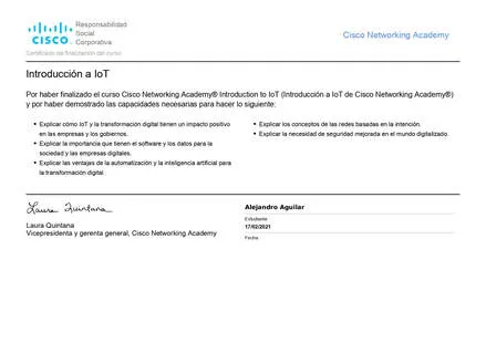Certificado de Introducción a IoT