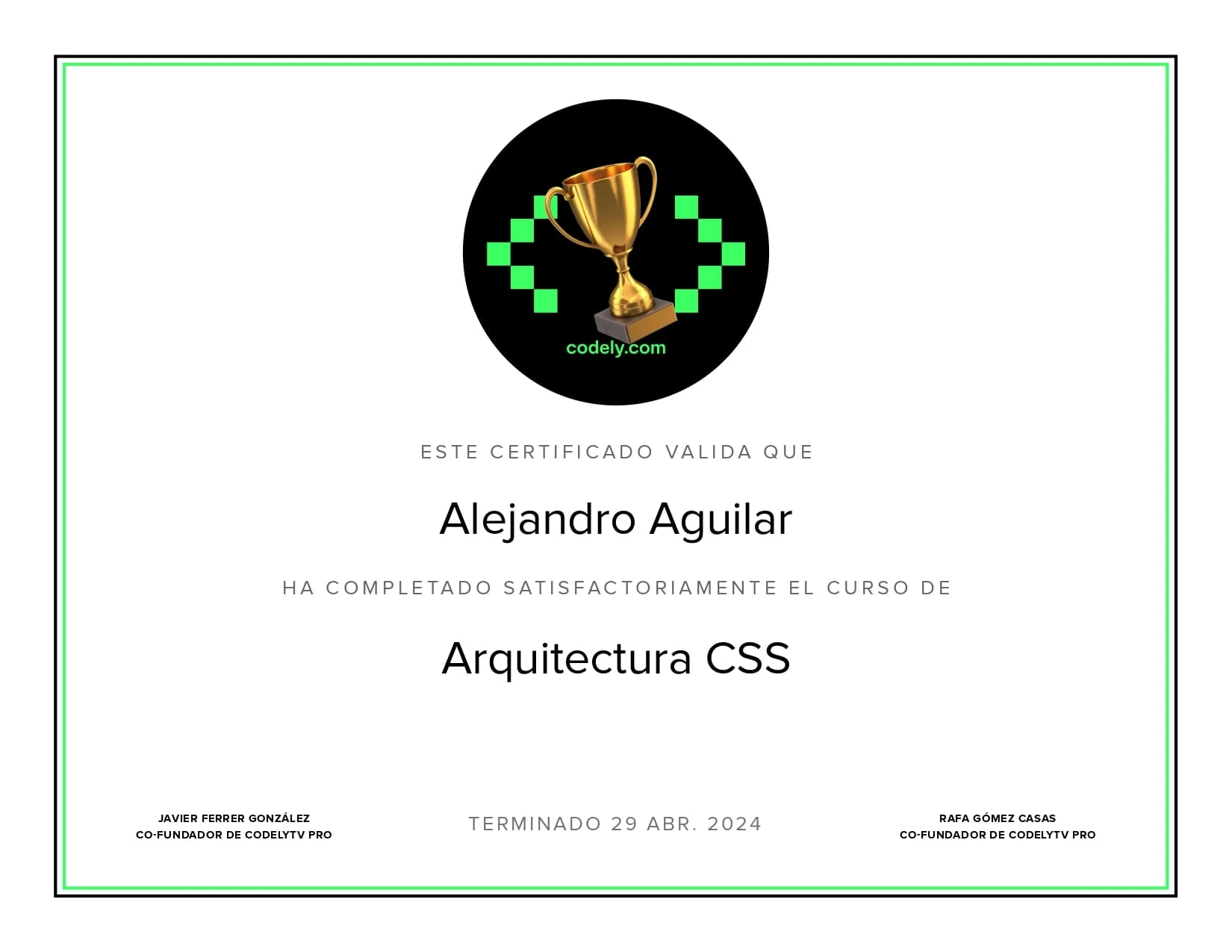 Certificado de Arquitectura CSS