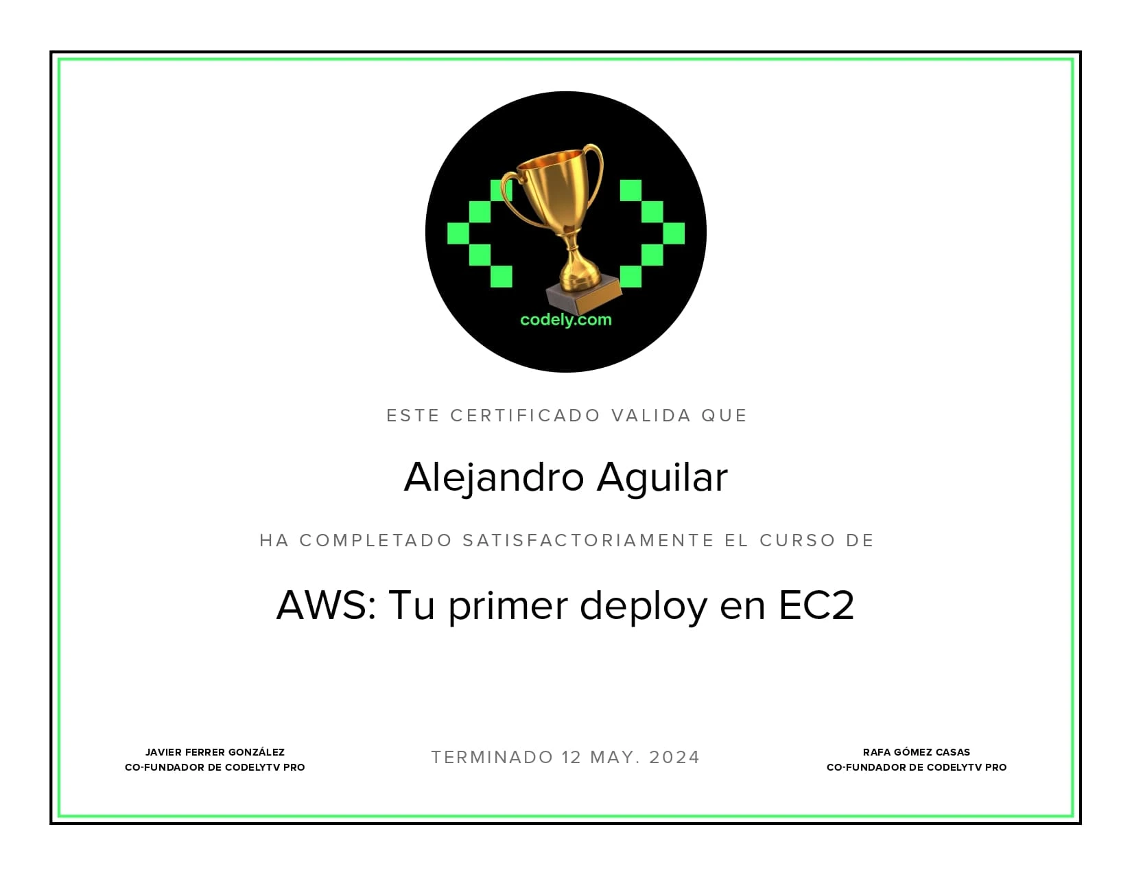Certificado de AWS: Tu primer deploy en EC2