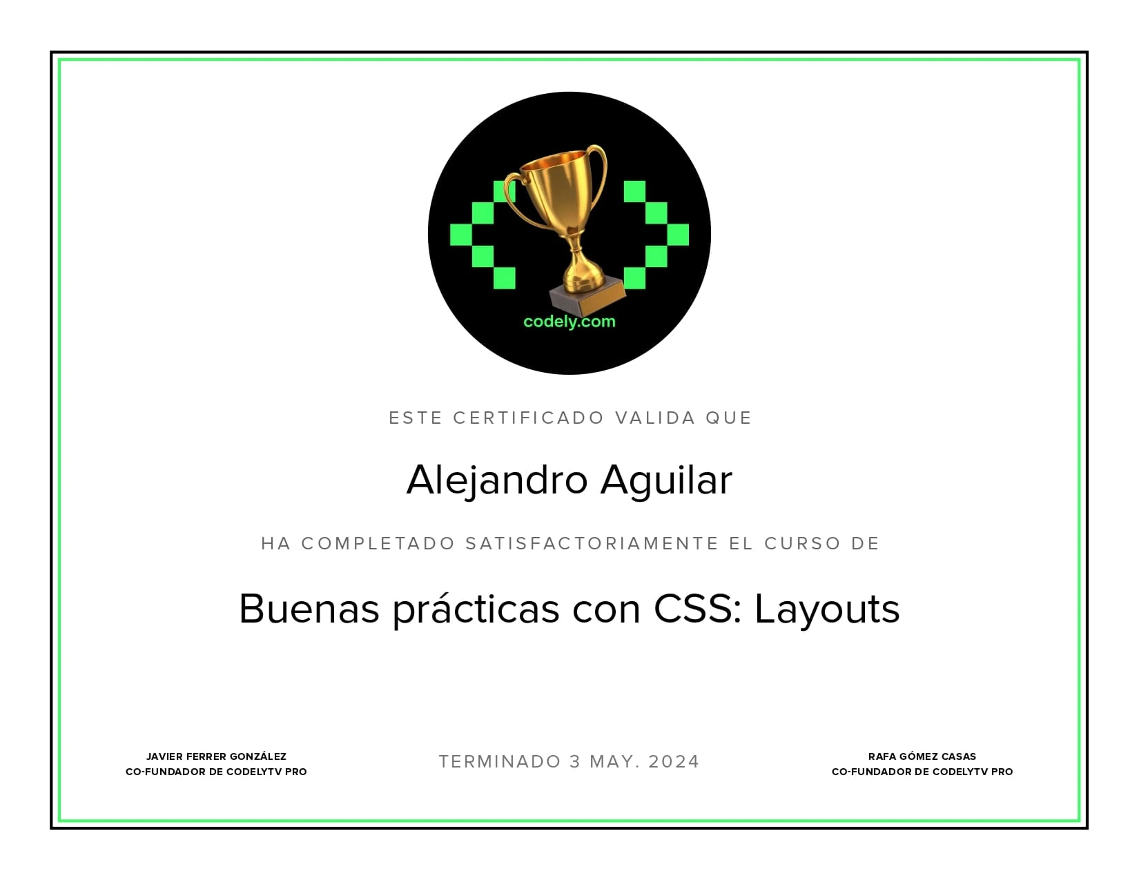 Certificado de Buenas prácticas con CSS: Layouts