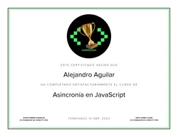 Certificado de Asincronía en JavaScript