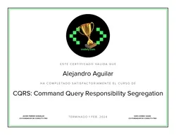 Certificado de CQRS: Command Query Responsibility Segregation