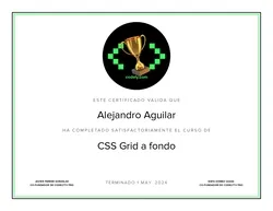 Certificado de CSS Grid a fondo