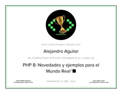 Certificado de PHP 8: Novedades y ejemplos para el Mundo Real
