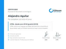 Certificado de HTML desde cero