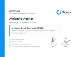 Certificado de Javascript desde cero